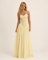 Aubrey Maxi Dress - Butter - UK 4
