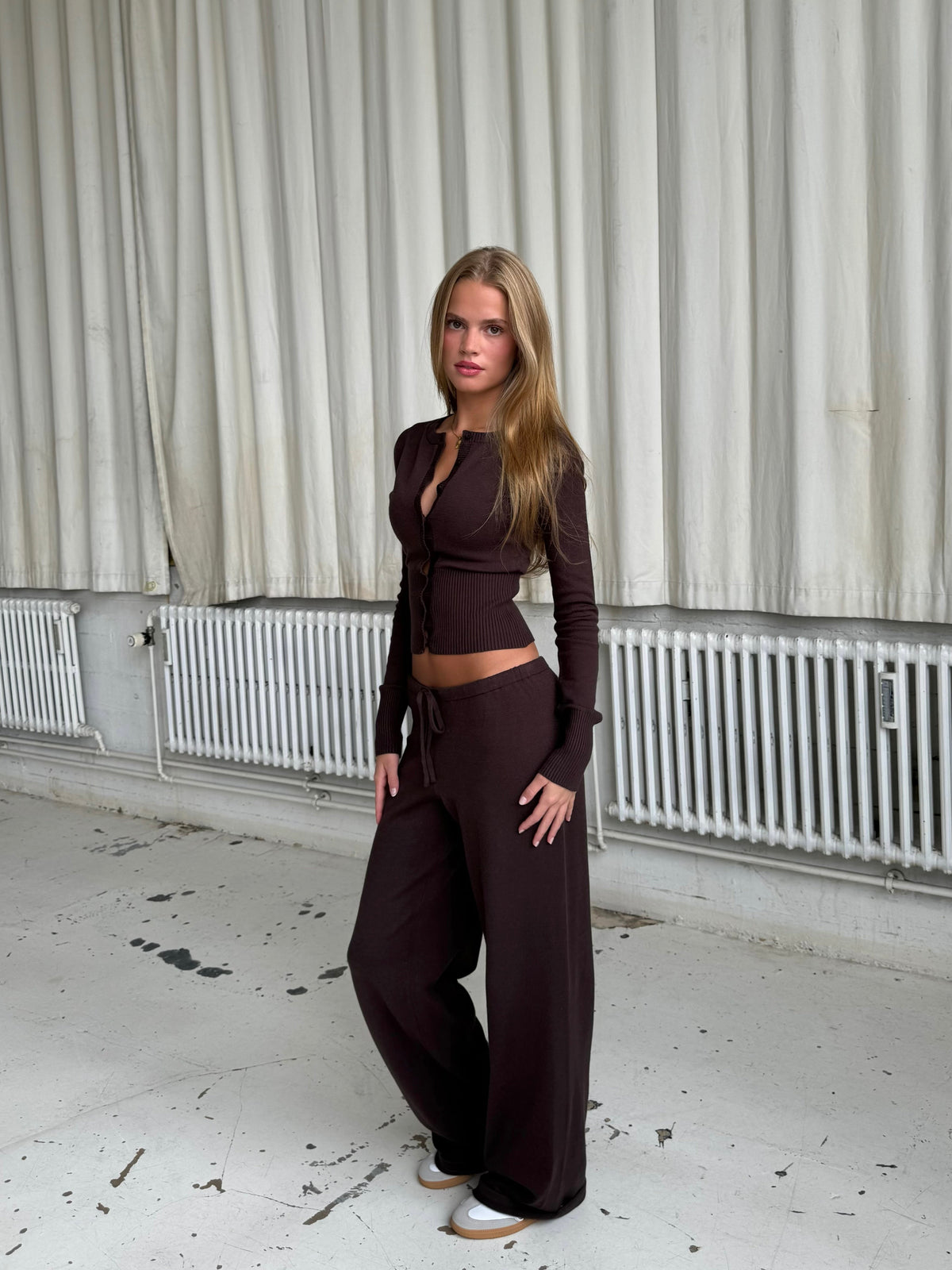 Amal Knit Set - Brown - M