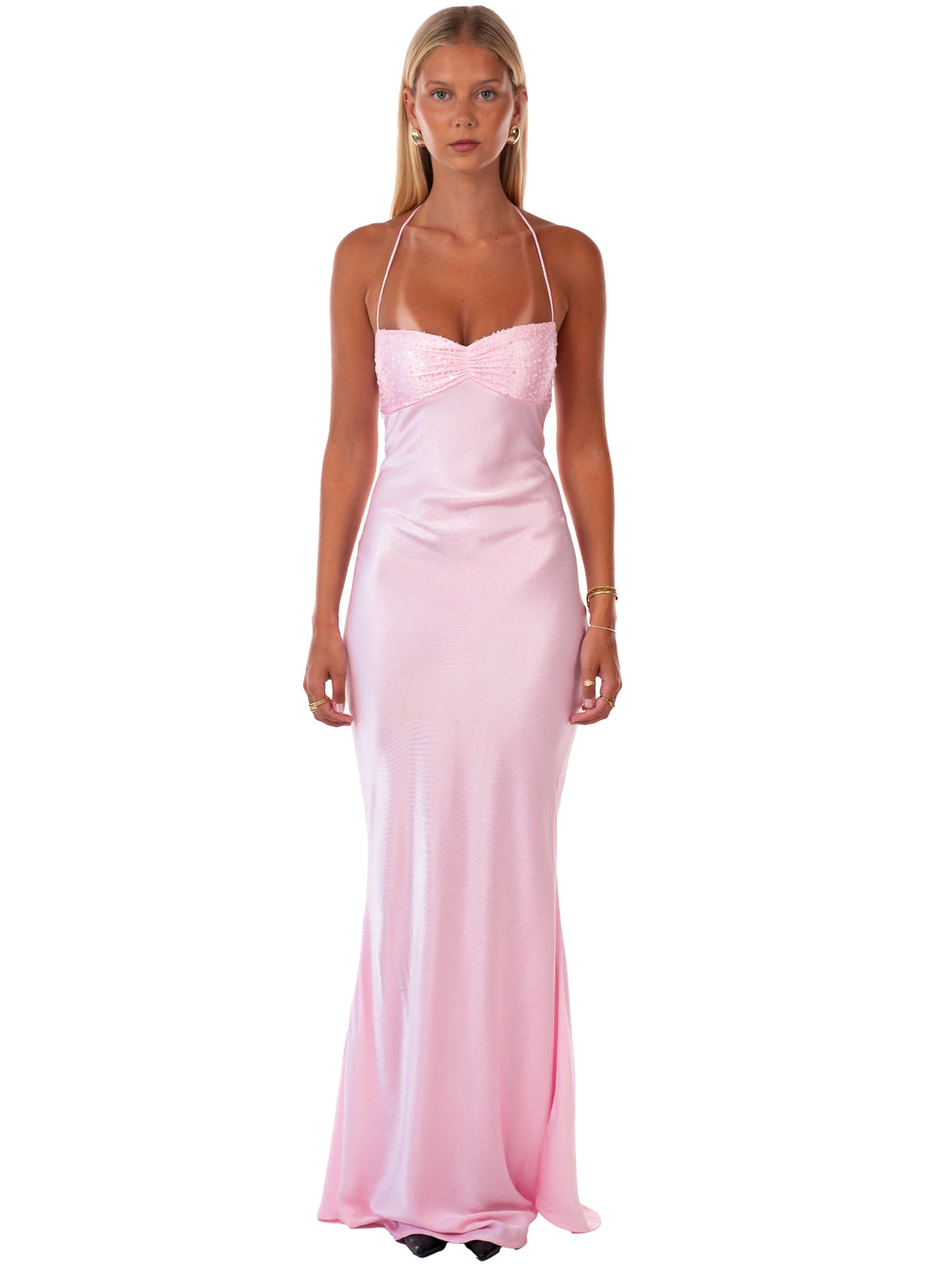 Jade Maxi Dress - Pink - XS