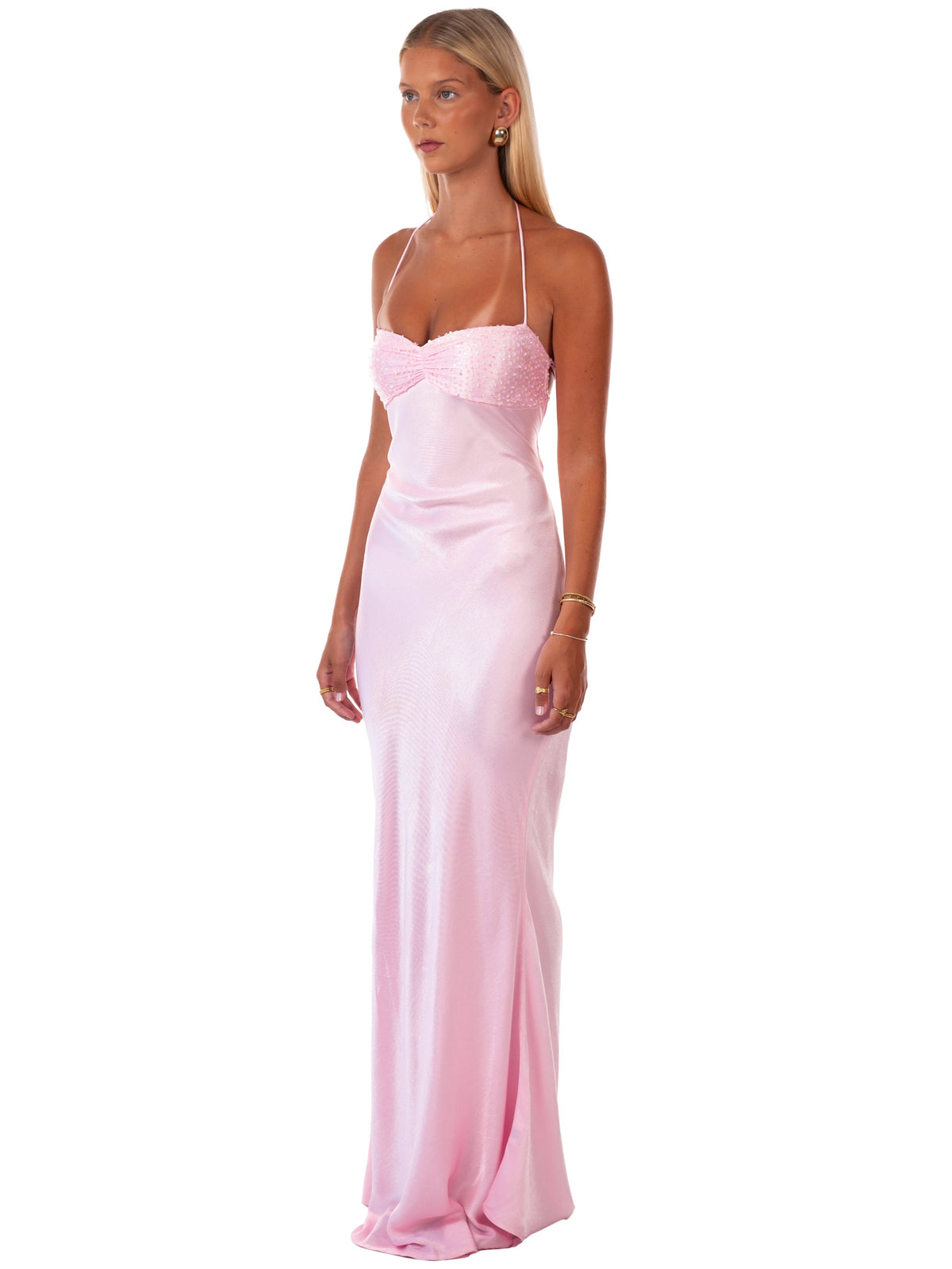 Jade Maxi Dress - Pink - S