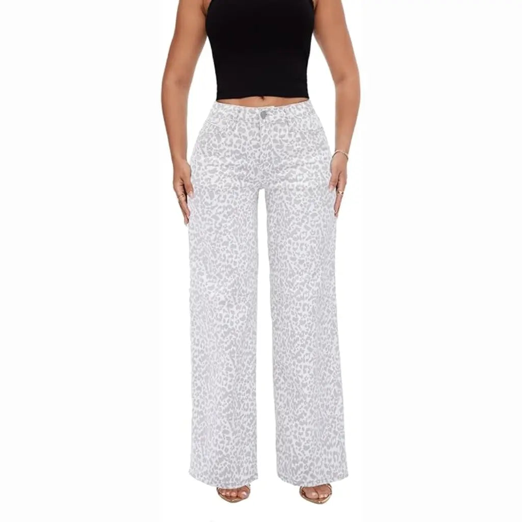 BBL Jeans- Mid-Low Rise Stretch Wide-Leg Jeans - Dark Blue - 2XL