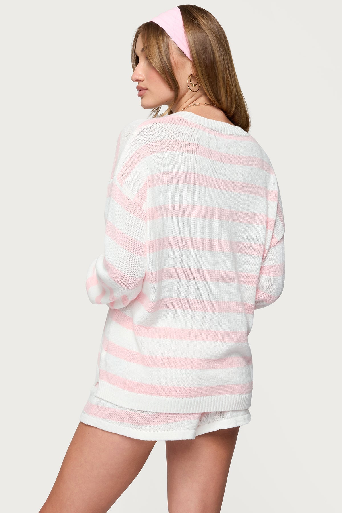 Estella Knit Set - Pink - XL
