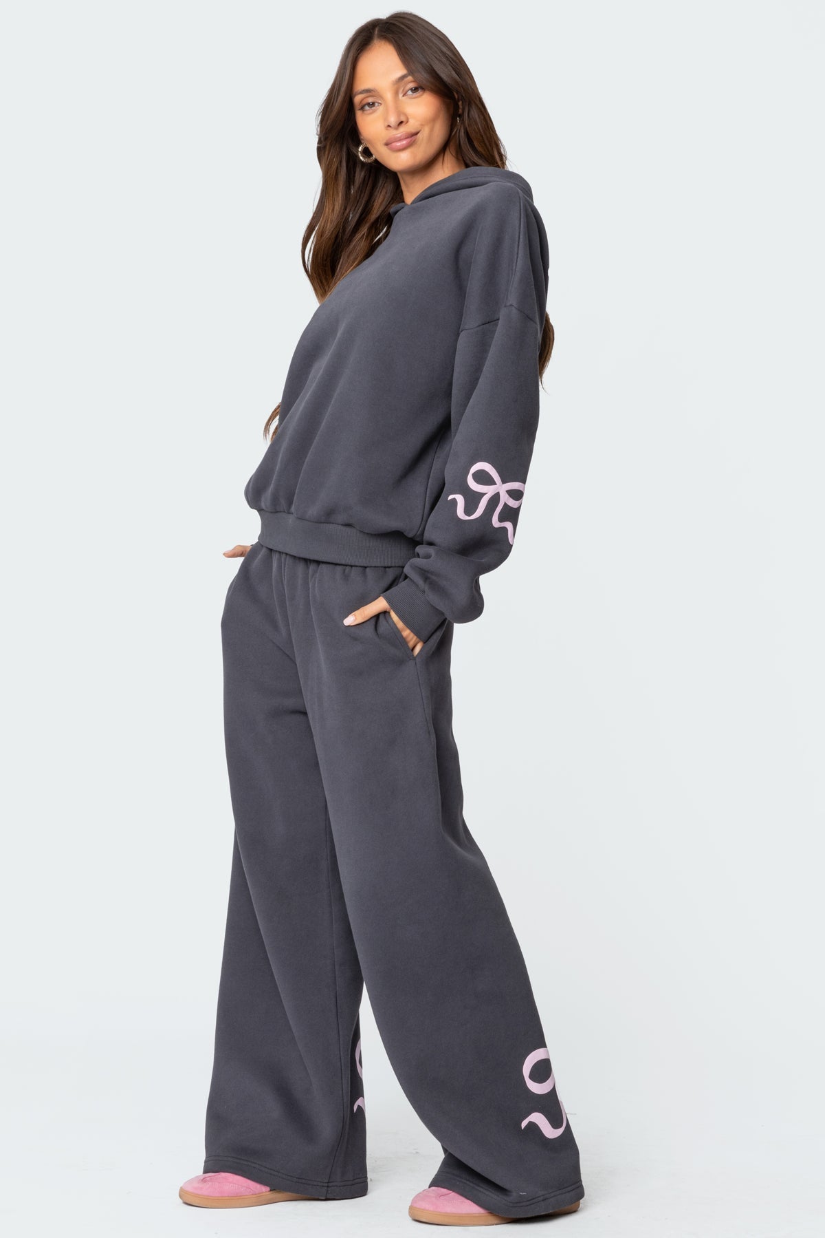 Ophelia Bow Tracksuit - Dark grey - M