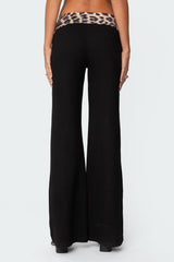 Anouk Leopard Flared Pants - LEOPARD - UK 14 (XL)