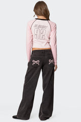 Ophelia Bow Pocket Jeans - BLACK WASHED - UK 14 (XL)
