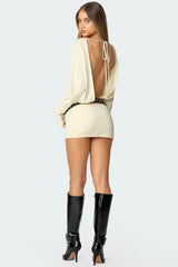 Luna | Open Back Mini Dress - AU 6