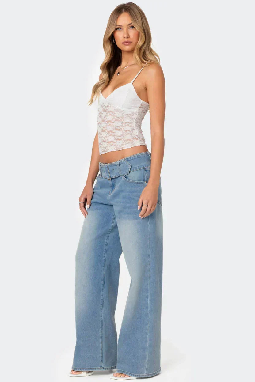 Azalea Lace Top - White - S