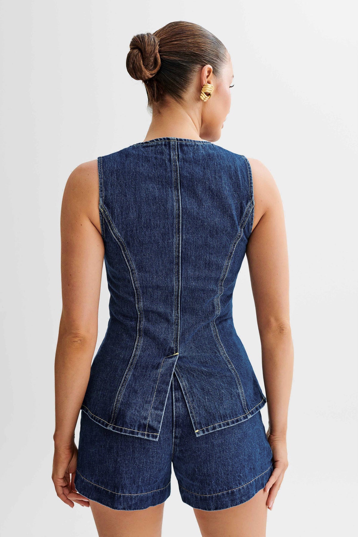 Isabeau Denim Set - Navy - L