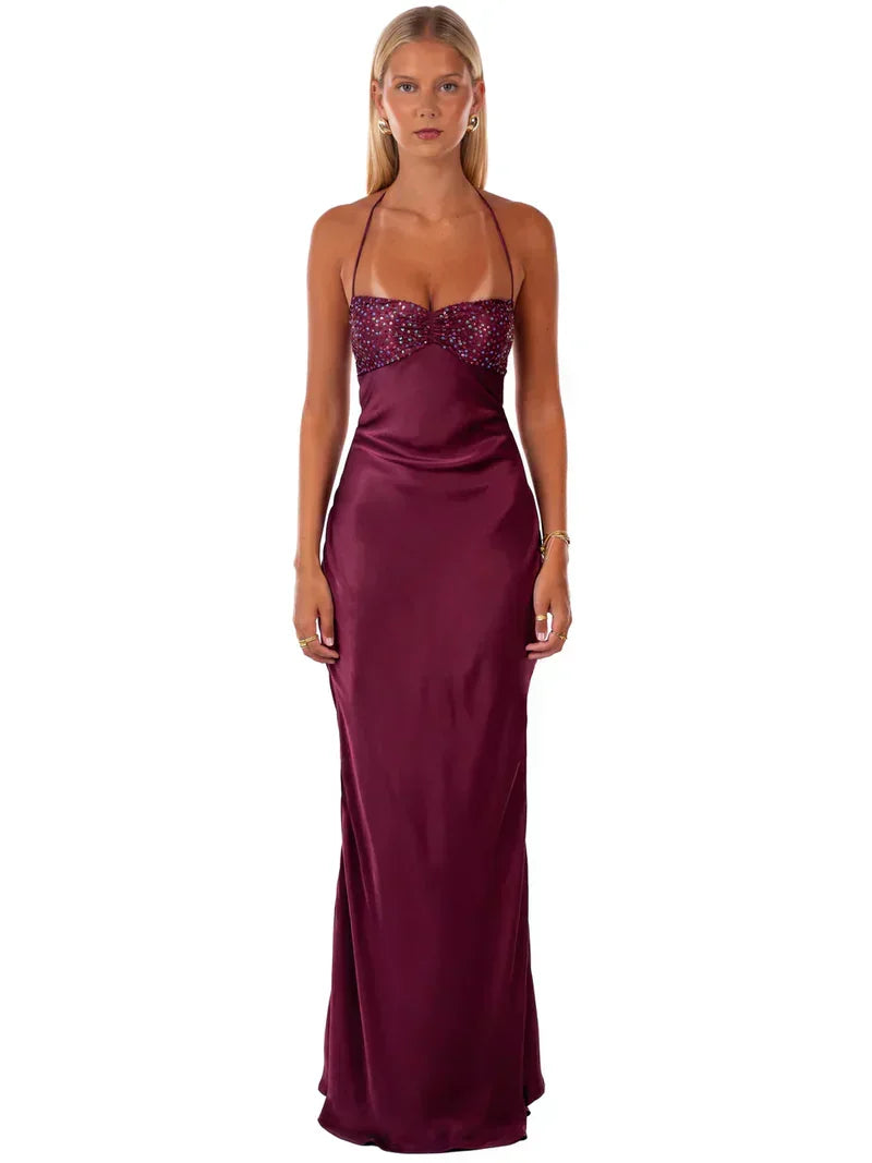 Jade Maxi Dress - Pink - L