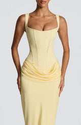 Mia Maxi Dress - S - Brown