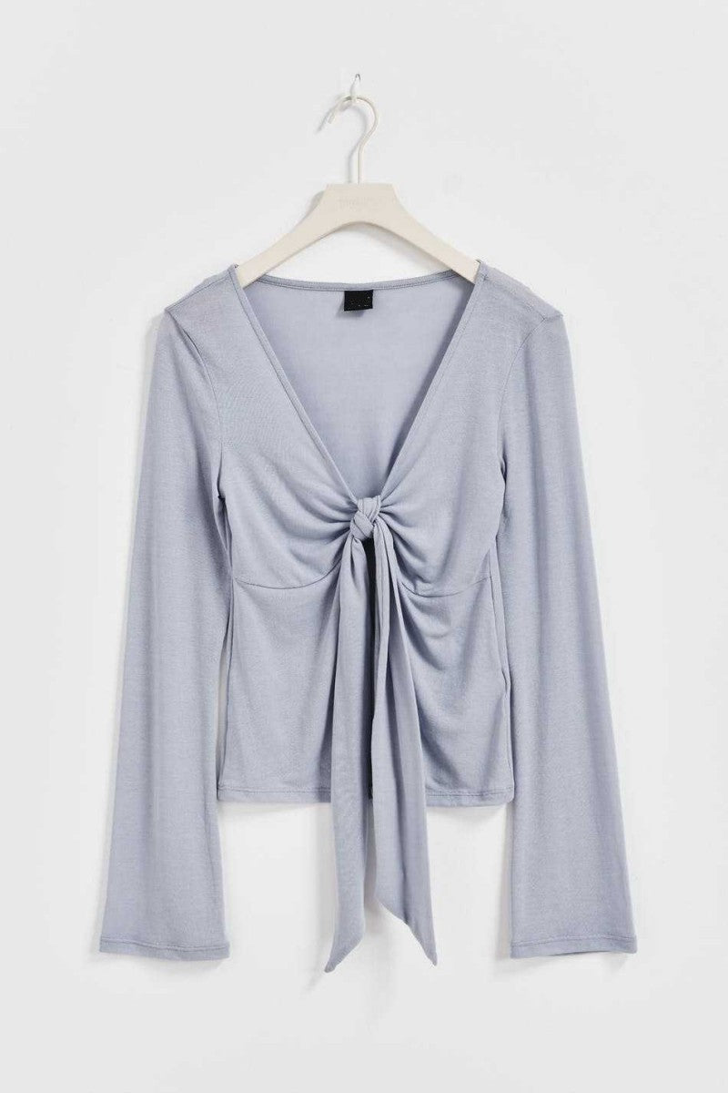 Jessalyn Tie Top - Black - XL