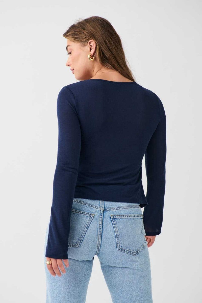 Jessalyn Tie Top - Light Blue - S