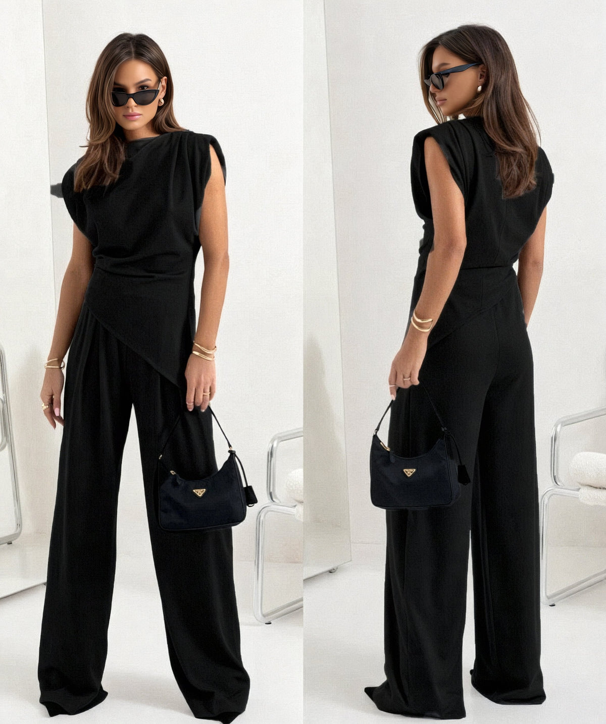 Aveline Sleeveless Set - Nude - L
