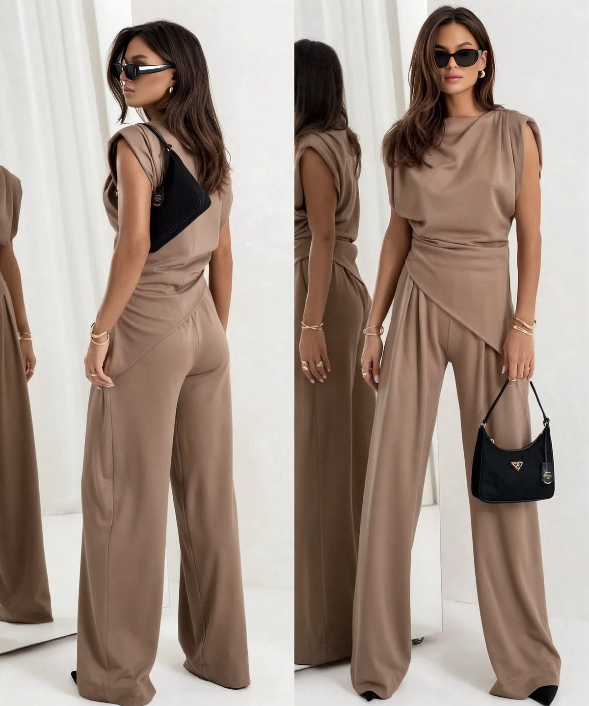 Aveline Sleeveless Set - Nude - XL
