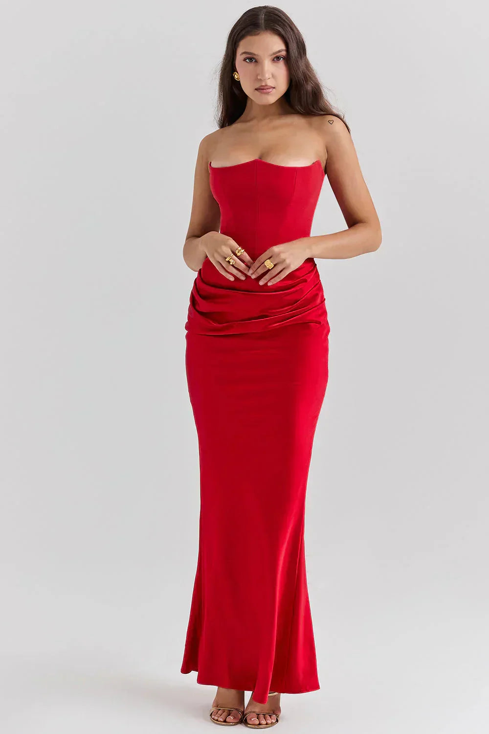 Olivia Maxi Dress - White - L