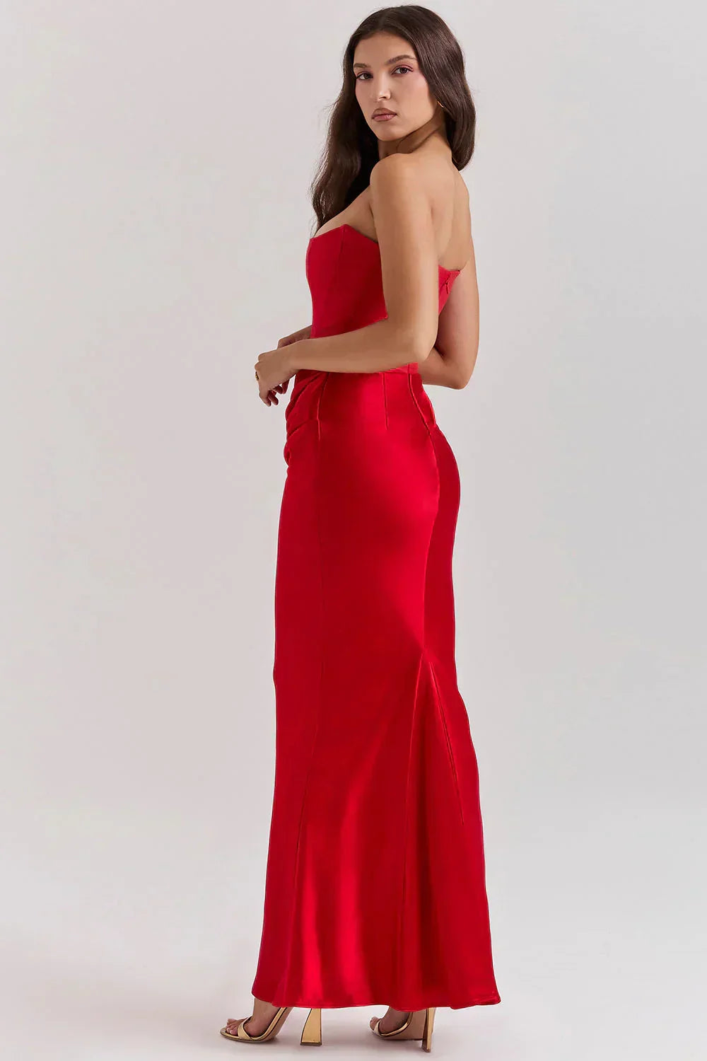 Olivia Maxi Dress - Red - XS