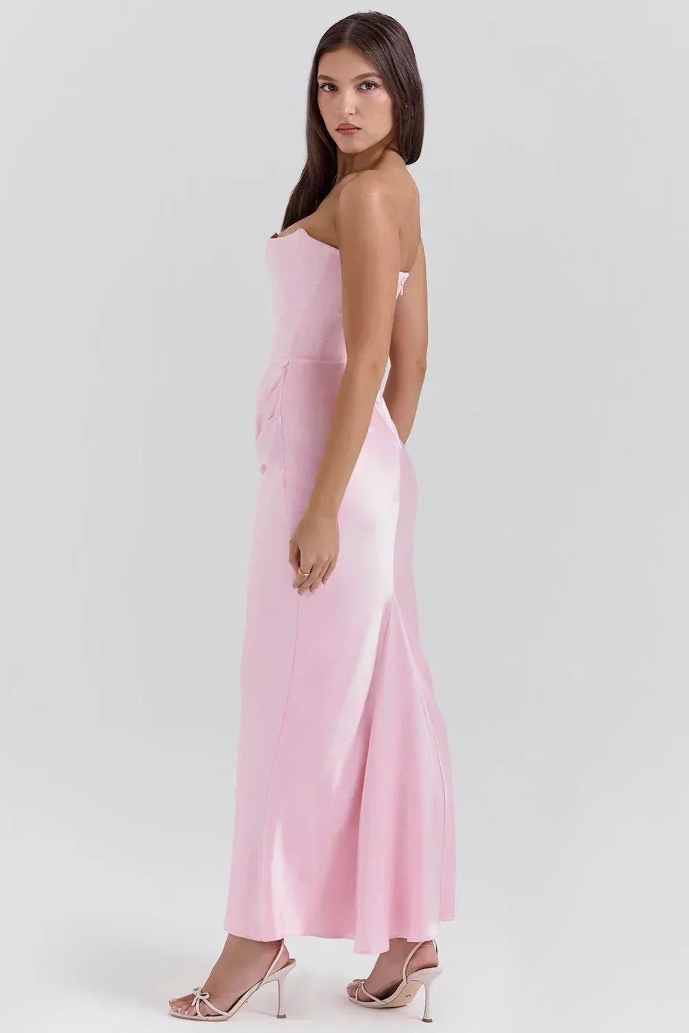 Olivia Maxi Dress - Pink - XS