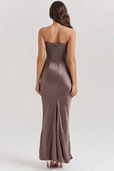 Olivia Maxi Dress - Brown - M