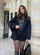Lizzy Wool Coat - Black - S