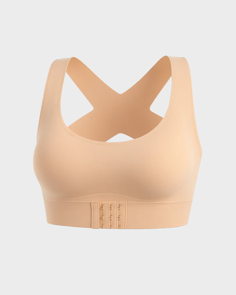 AlignLift Posture-Perfect Wireless Bra - Gray - M