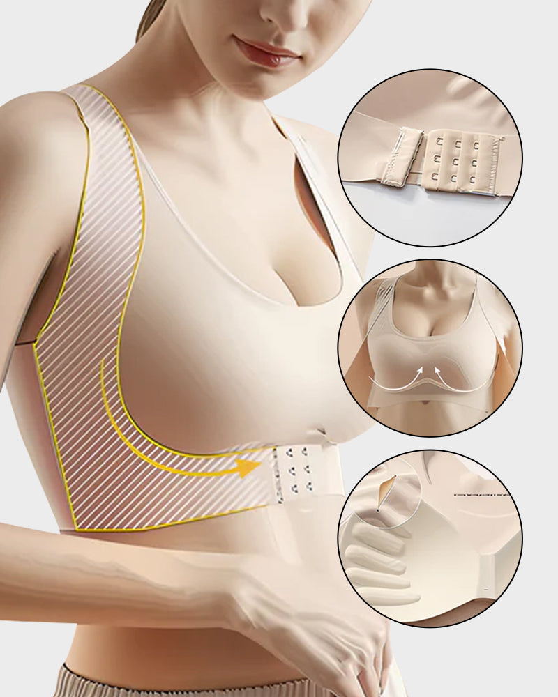 AlignLift Posture-Perfect Wireless Bra - Black - 4XL