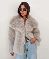Jessica Cozy Fur Coat - Beige - XS