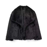 Jessica Cozy Fur Coat - Black - M