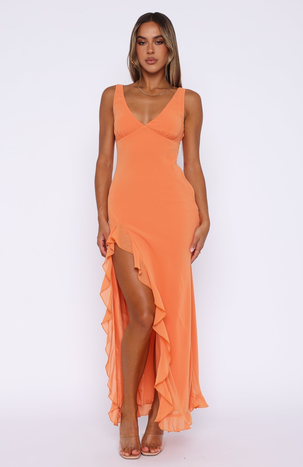 Abella Ruffle Maxi Dress