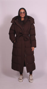 Jessie Hooded Puffer - Brown - XS