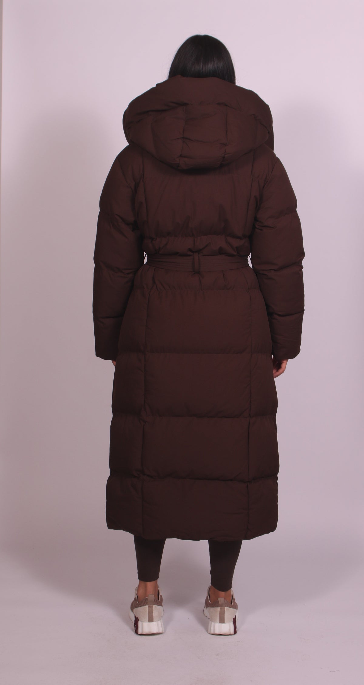 Jessie Hooded Puffer - Brown - S