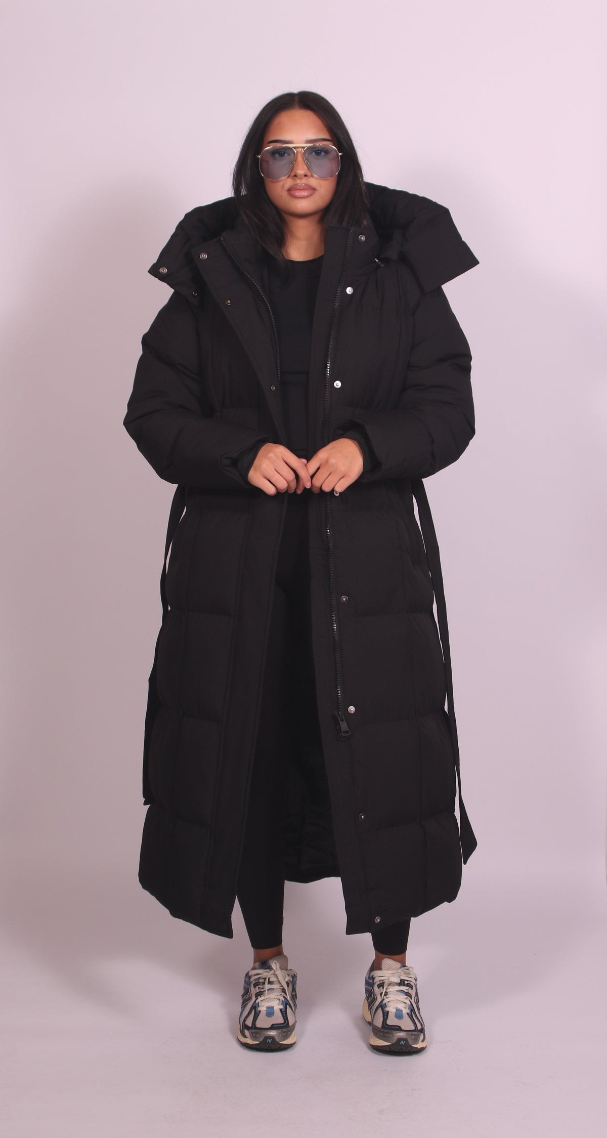Jessie Hooded Puffer - Brown - M