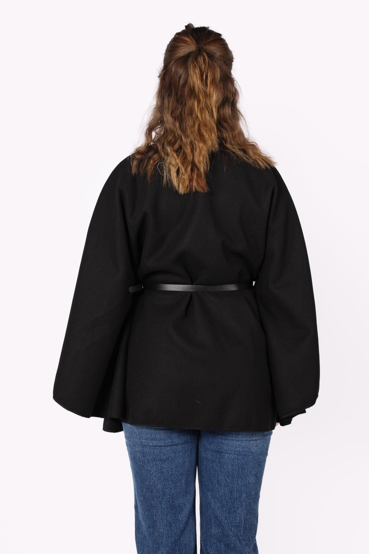 Freya Belted Cape Poncho - ONE SIZE (XS-XL) - Green