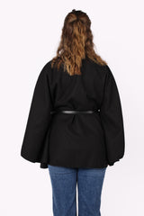 Freya Belted Cape Poncho - ONE SIZE (XS-XL) - Green
