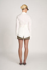 Gaia Wrap Shirt - White - L