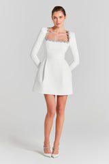 Jolie Velvet Mini Dress - Black - XL