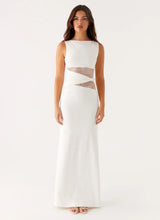 Liliana Mesh Maxi Dress - White - S