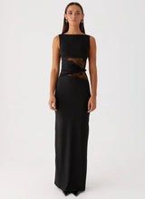 Liliana Mesh Maxi Dress - Black - XS