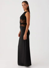 Liliana Mesh Maxi Dress - Black - L