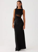 Liliana Mesh Maxi Dress - Black - S