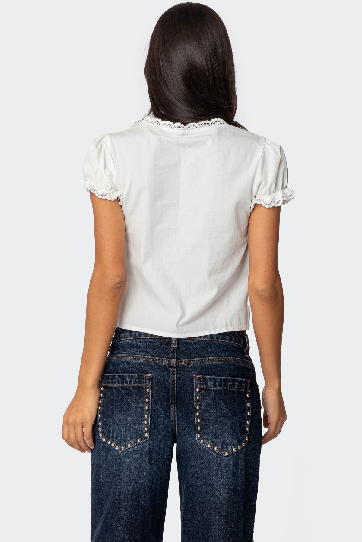 Clementine Lace Top - White - XL