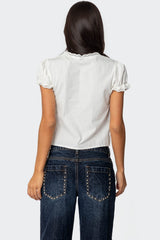 Clementine Lace Top - White - XL