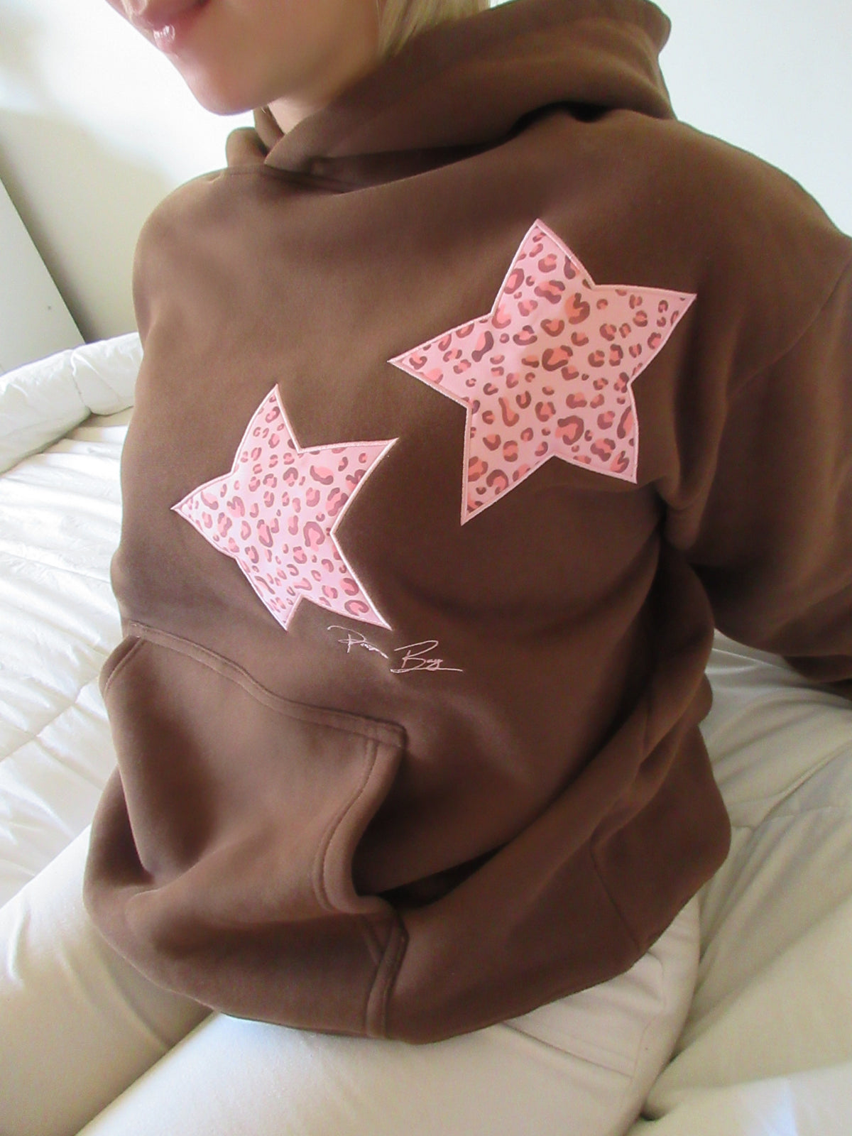 Isolde Stars Hoodie - Brown - M