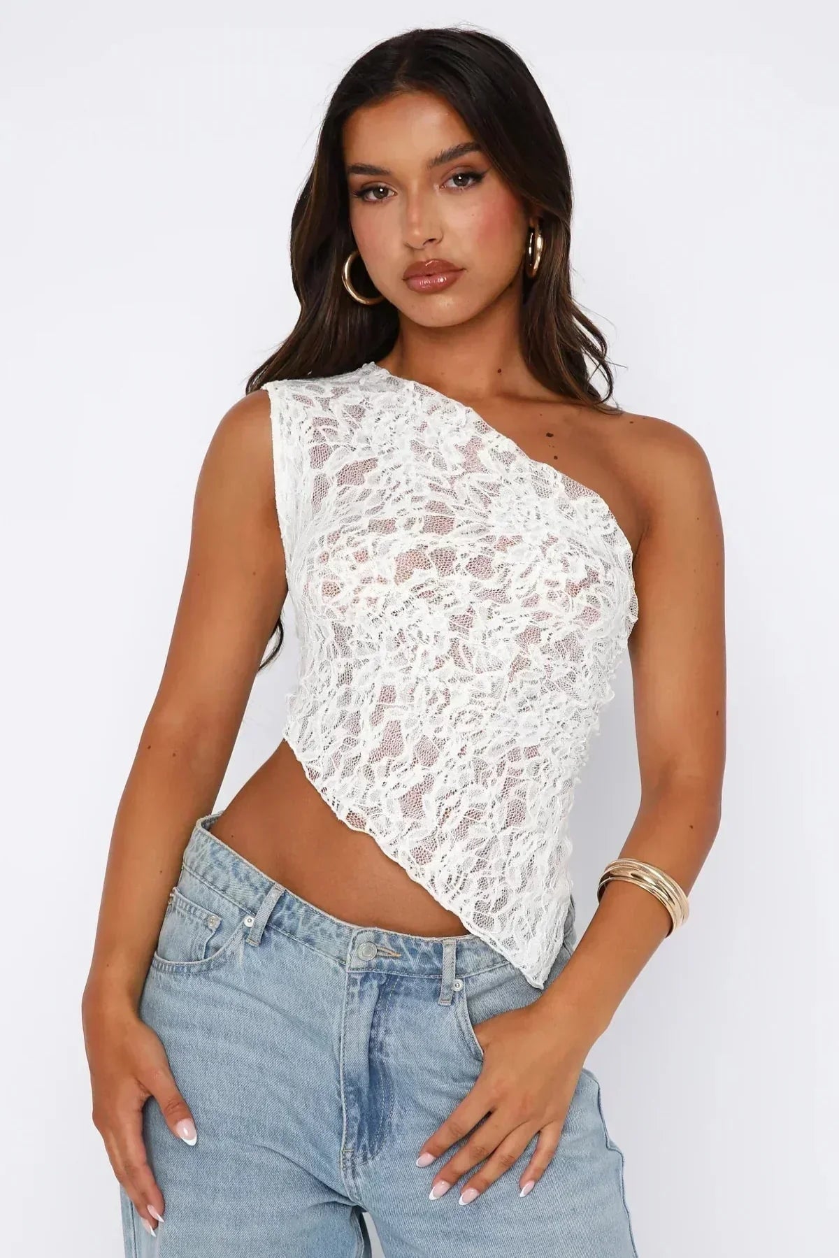 Baila Lace Top - Lemon Yellow - XL