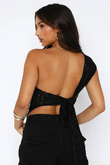 Baila Lace Top - Black - M