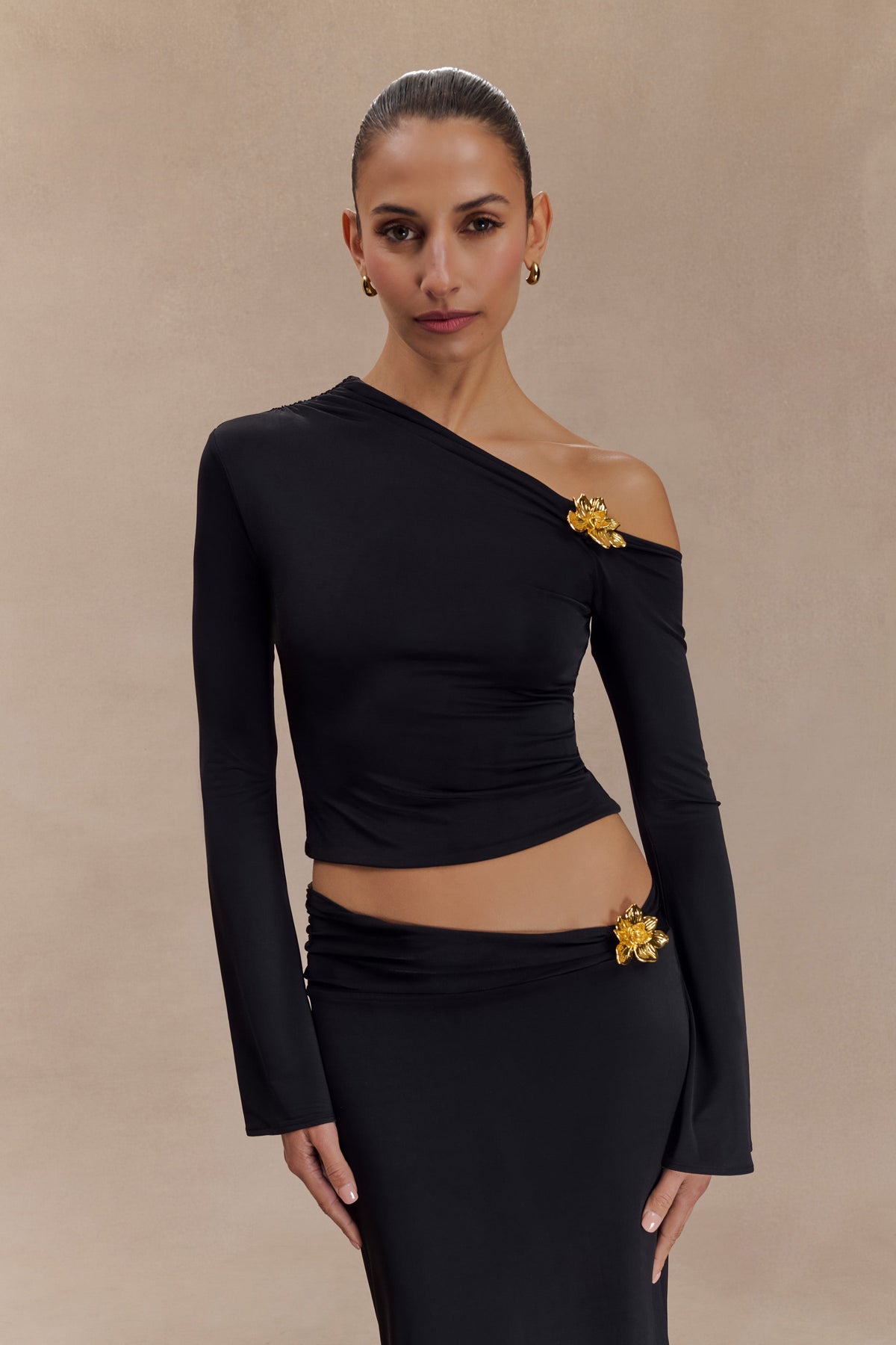 Saphina Floral Set - Black - S