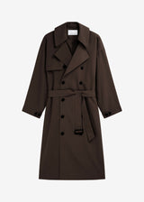 Elara Oversized Trench - Brown - L