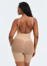 PowerMesh Sculpting Bodysuit Shorts - Light Coffee - XS/S