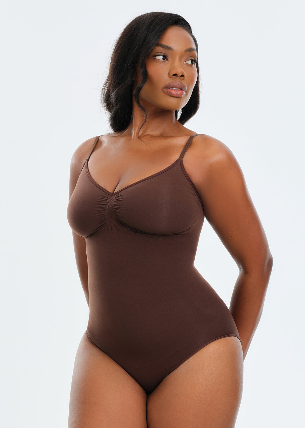 SmoothingSeamless Brief Bodysuit - Brown - XL/2X