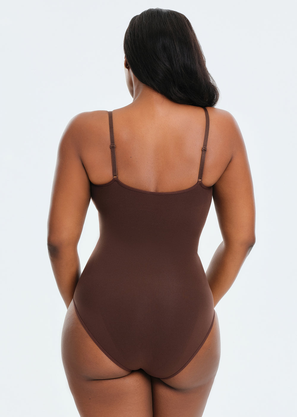 SmoothingSeamless Brief Bodysuit - Brown - 5X
