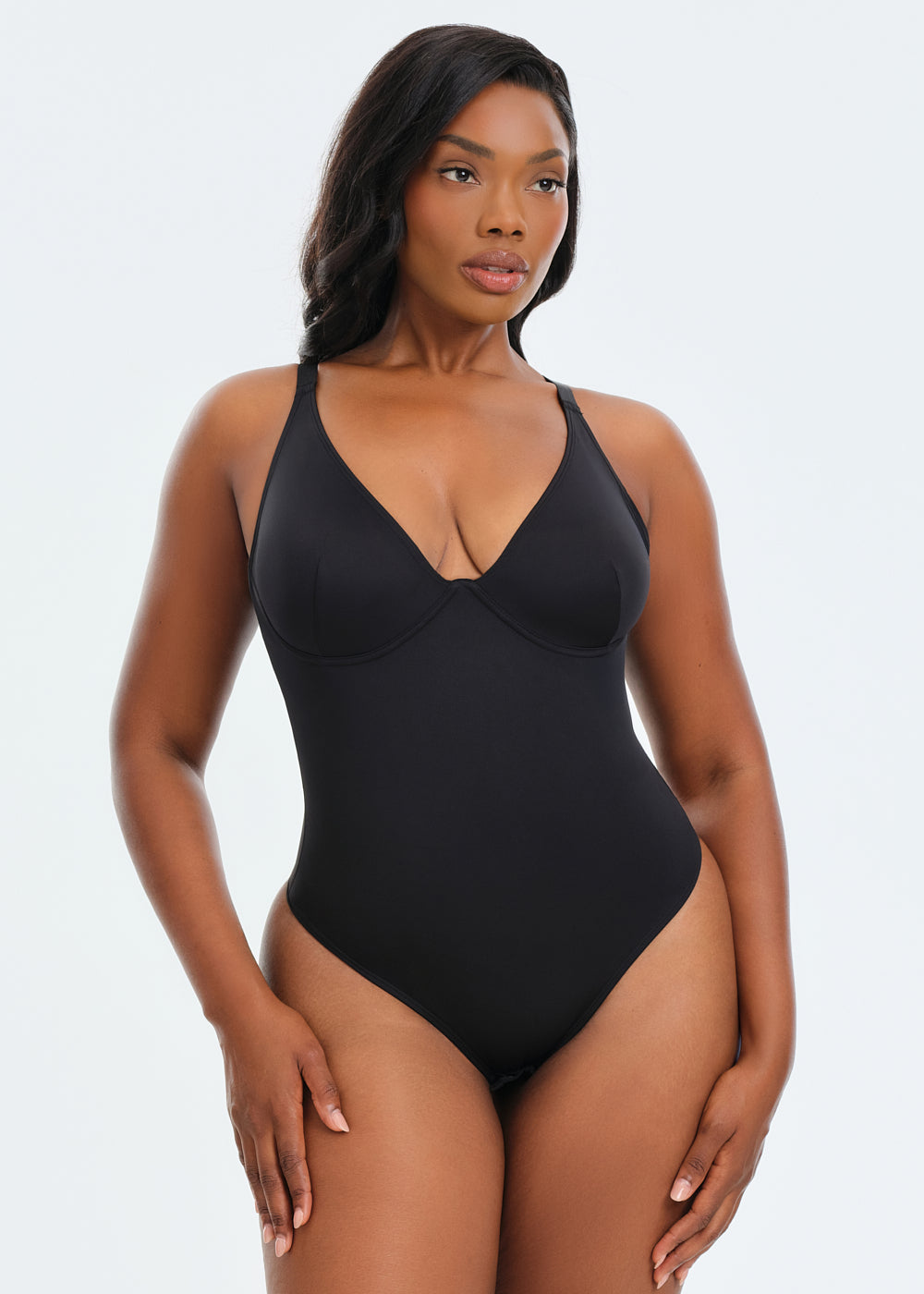 SculptingBodysuit Bra & Thong - Black - S
